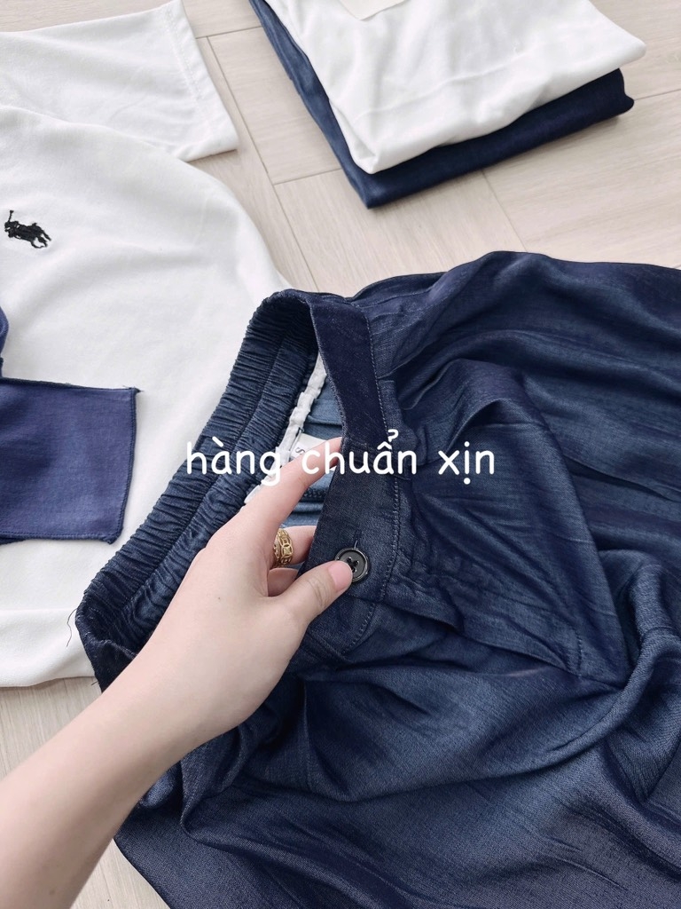 SET CHÂN VÁY LY PHỐI ÁO CT KÈM KHĂN QUÀNG NỮ