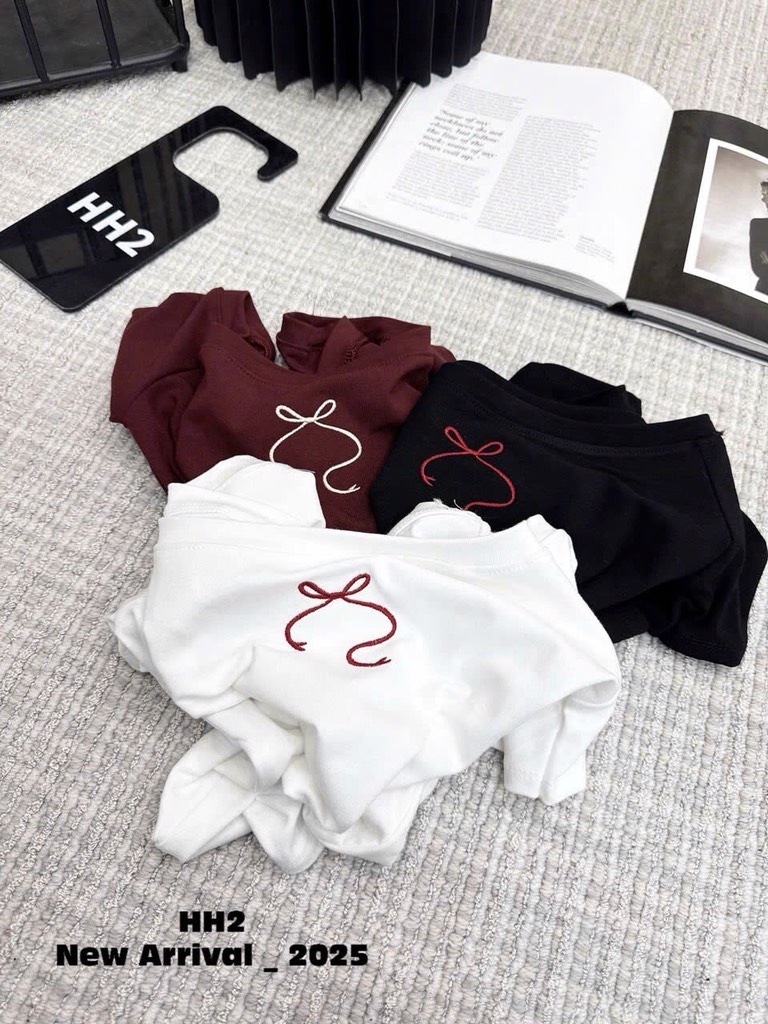 SET 3 ÁO ZIP TRỄ VAI THÊU NƠ