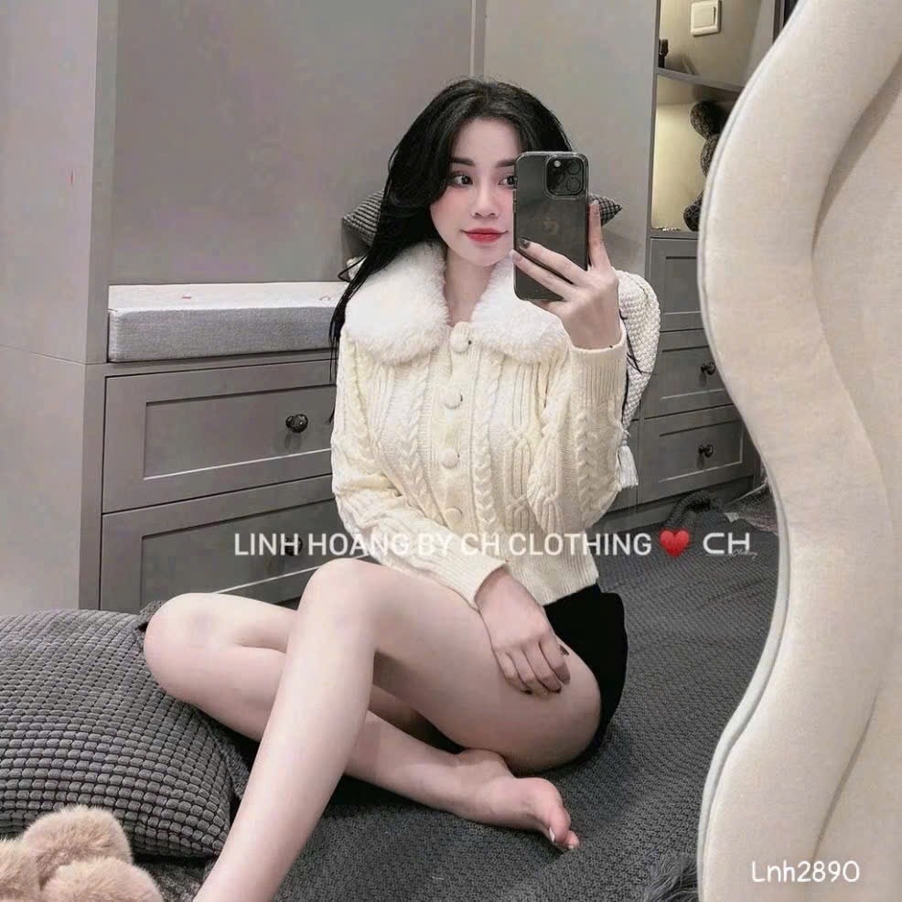 ÁO LEN NỮ CỔ LÔNG Q.C THU ĐÔNG HOT HIT SẴN
