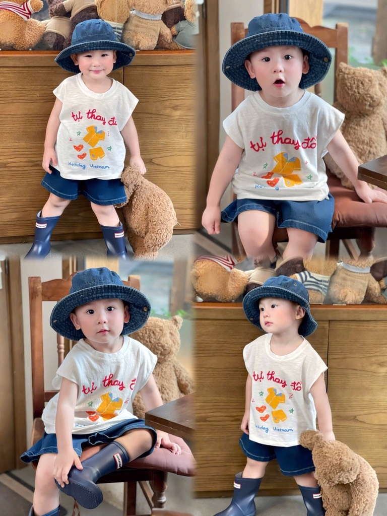 SET 3 ÁO PHÔNG TỰ XÚC CƠM - TỰ ĐÁNH RĂNG - TỰ THAY ĐỒ BÉ TRAI BÉ GÁI