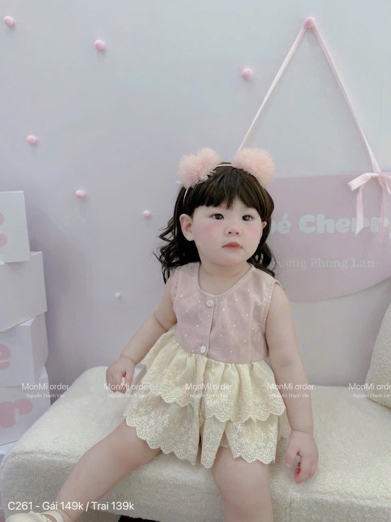 SET BỘ + VÁY TONE HỒNG BÉ TRAI BÉ GÁI