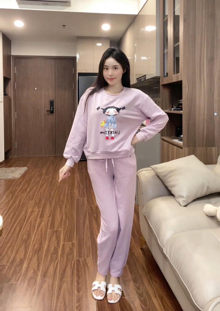 SET DÀI NỈ DƯ TÍM CÔ GÁI NỮ THU ĐÔNG