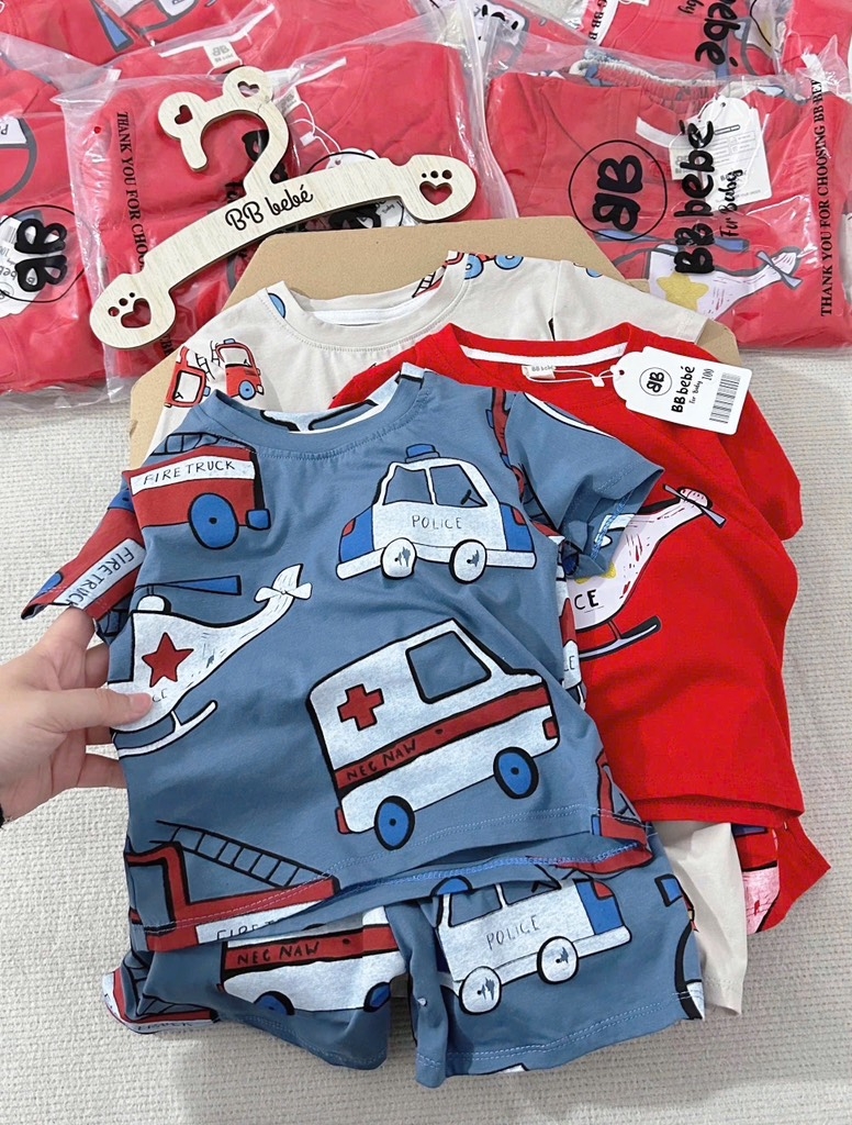SET 3 BỘ CỘC Ô TÔ CỨU HOẢ BÉ TRAI SẴN (XẢ 99k)