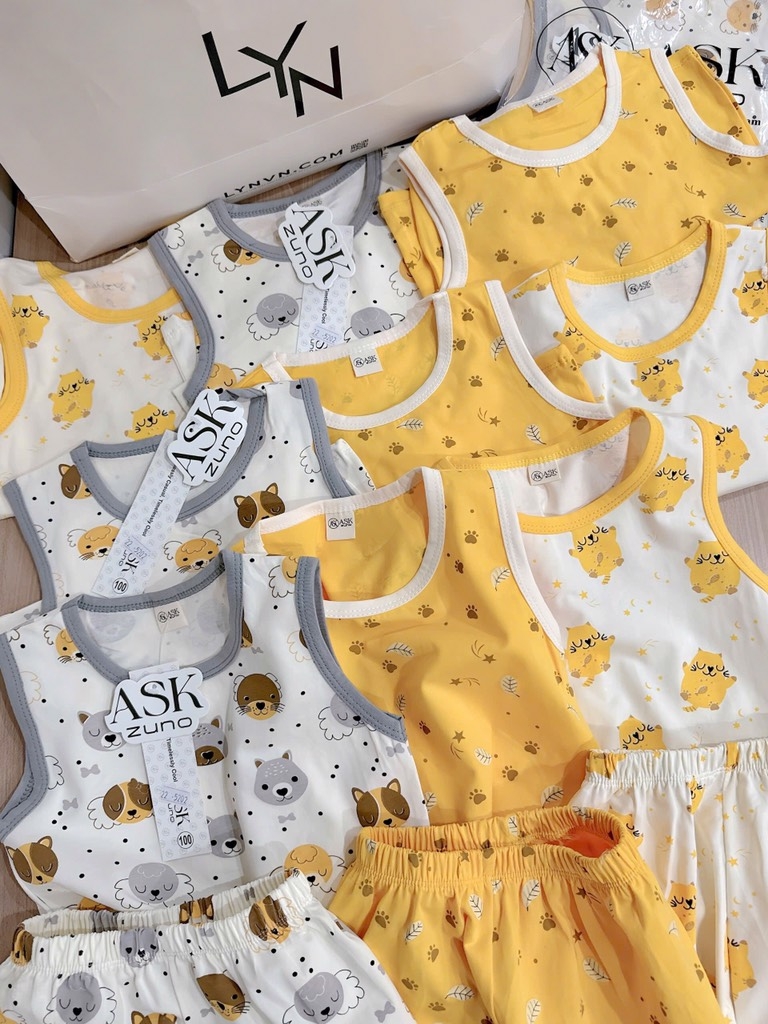 SET 3 BỘ BA LỖ TONE VÀNG BÉ TRAI (SALE 133k)