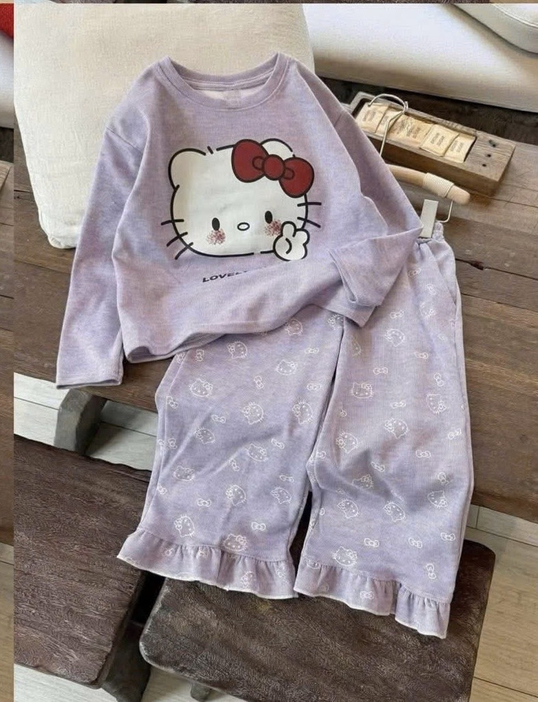 BỘ DÀI MÈO BÈO GẤU 4 MÀU BÉ GÁI