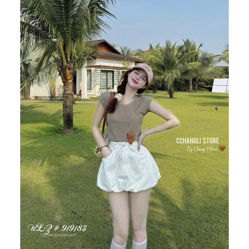 CHÂN VÁY BÍ NGẮN NHÀ WE.WG NỮ
