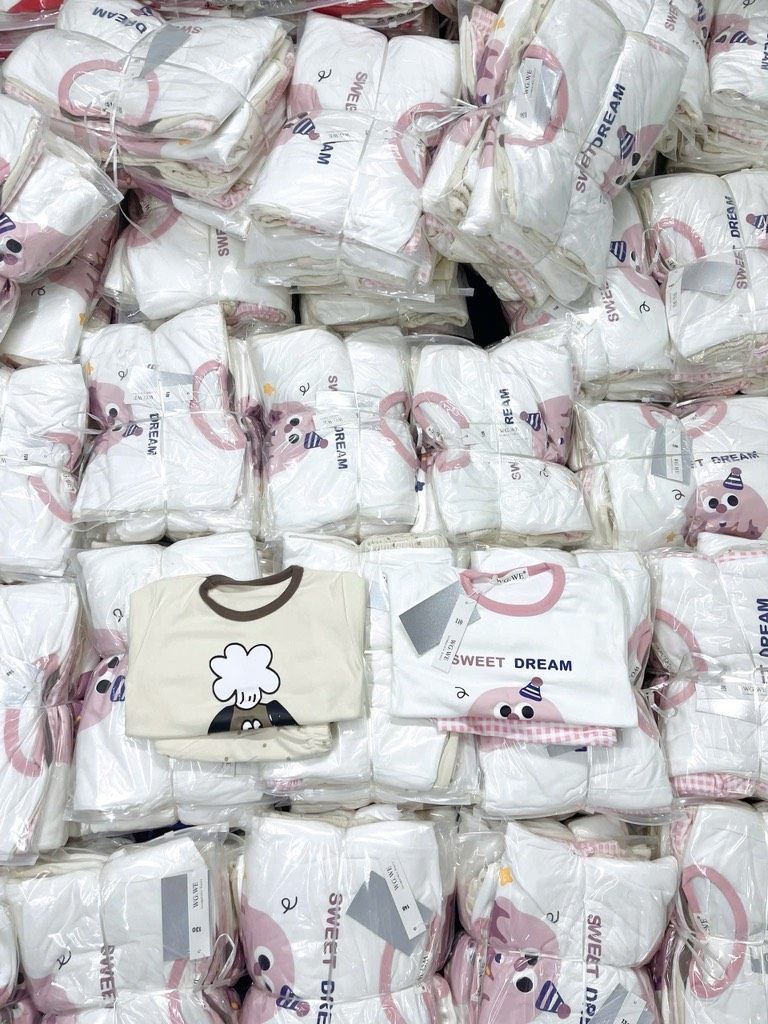 SET 2 BỘ DÀI NỈ LÔNG HỒNG BÉ GÁI