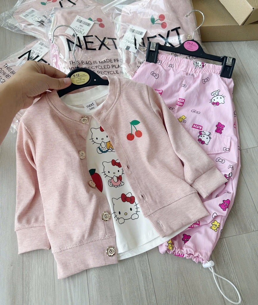 SET 3 MÓN DÀI HELLO KITTY BÉ GÁI SẴN (SALE 109k)