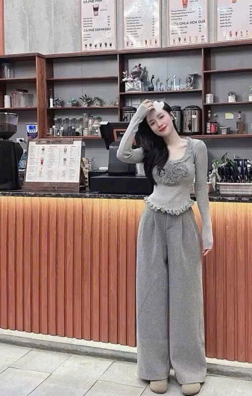 QUẦN DẠ CẠP LI DÁNG SUÔNG NỮ THU ĐÔNG