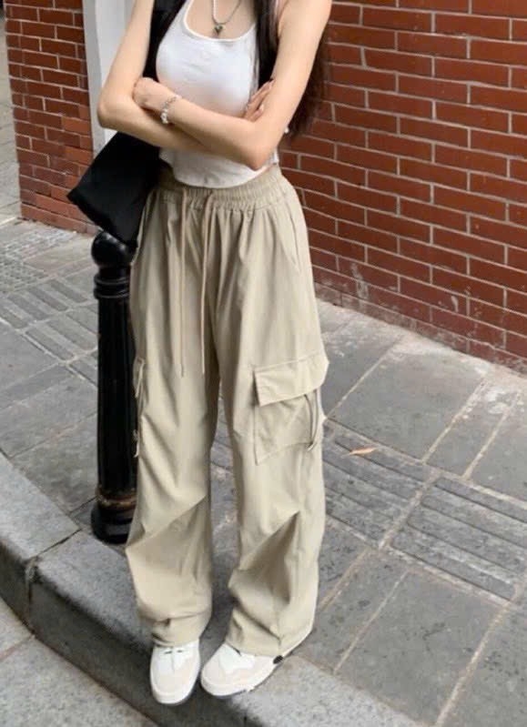 QUẦN GIÓ ĐEN BE WHOAU NỮ THU ĐÔNG