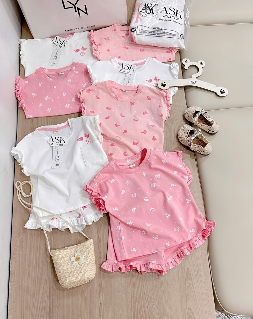 SET 3 BỘ TONE HỒNG BÉ GÁI