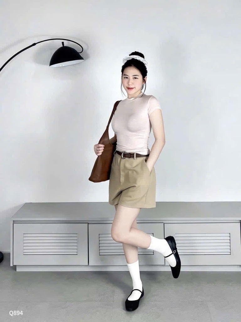 SET 3 QUẦN ĐÙI THÔ ĐEN TRẮNG BE NỮ SẴN (SALE 99k)