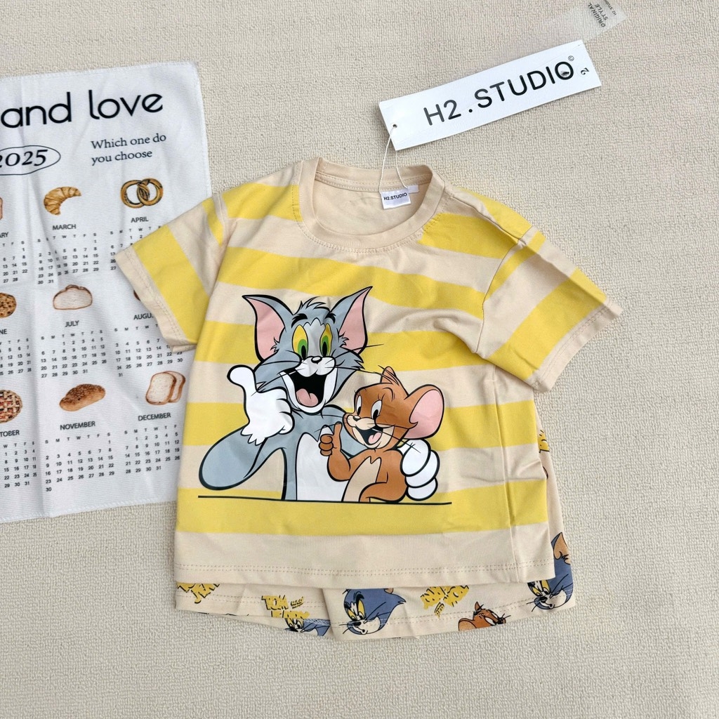 SET 2 BỘ TOM JERRY VÀNG KẺ BÉ TRAI