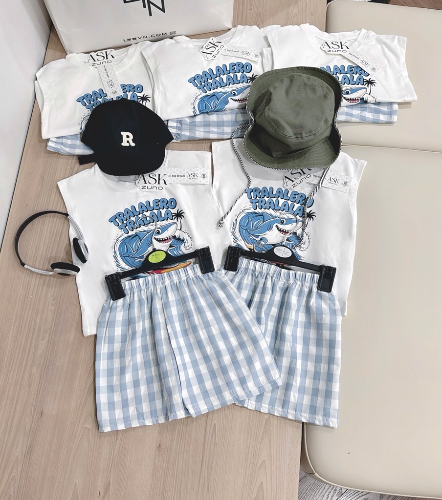 SET SÁT NÁCH TRALALA KẺ XANH BÉ TRAI