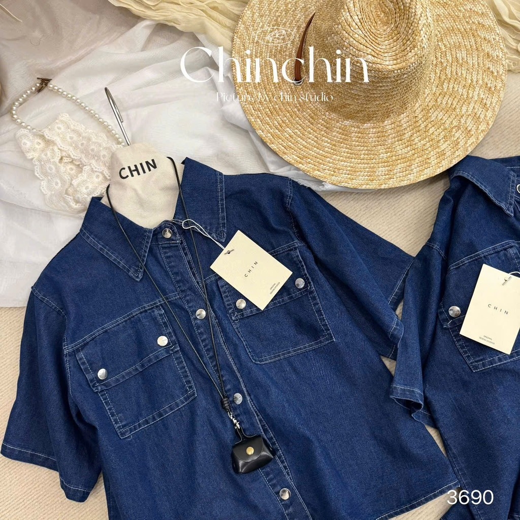 ÁO BÒ DÁNG CROP NỮ SẴN