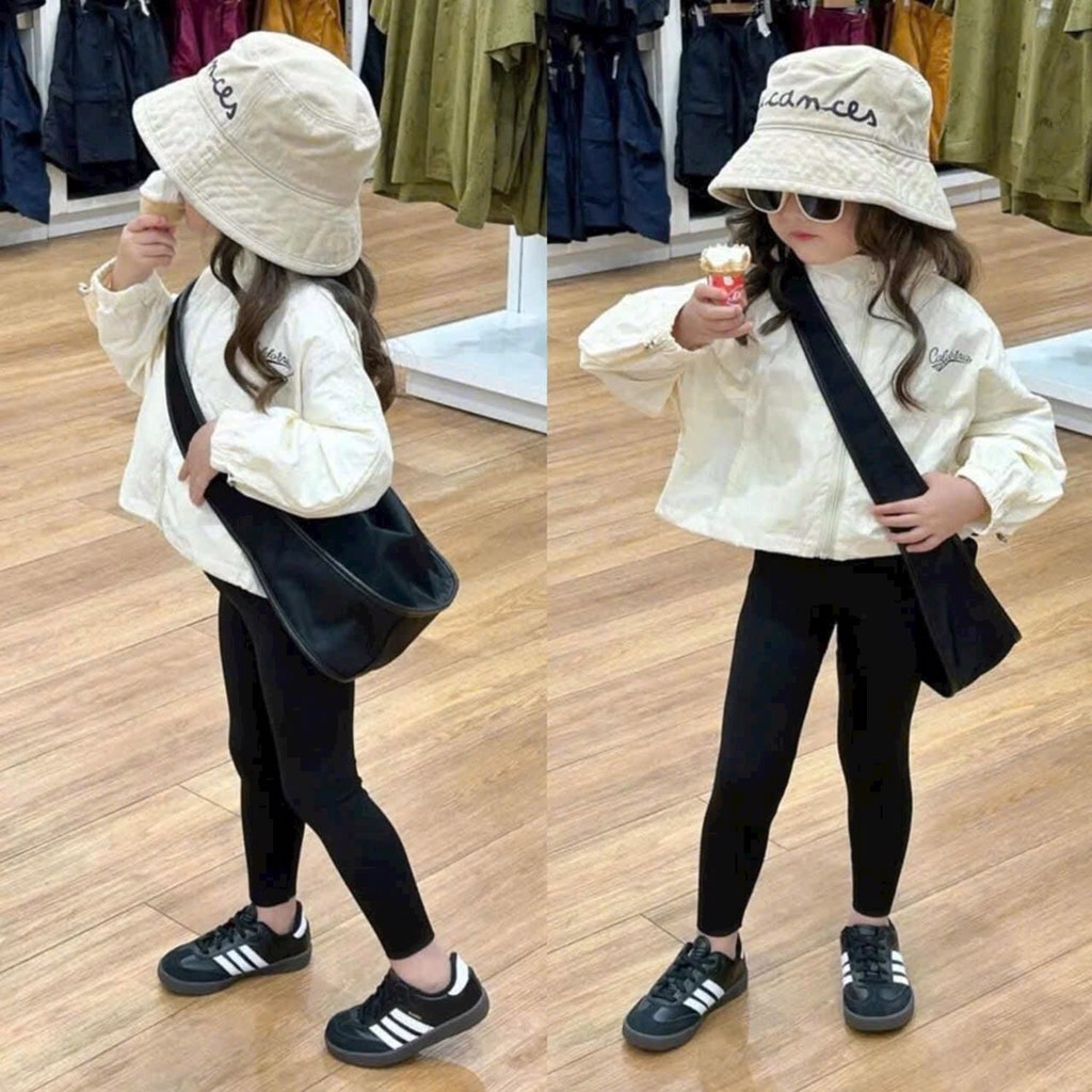 SET 3 QUẦN LEGGING DÀI LÓT LÔNG BÉ GÁI