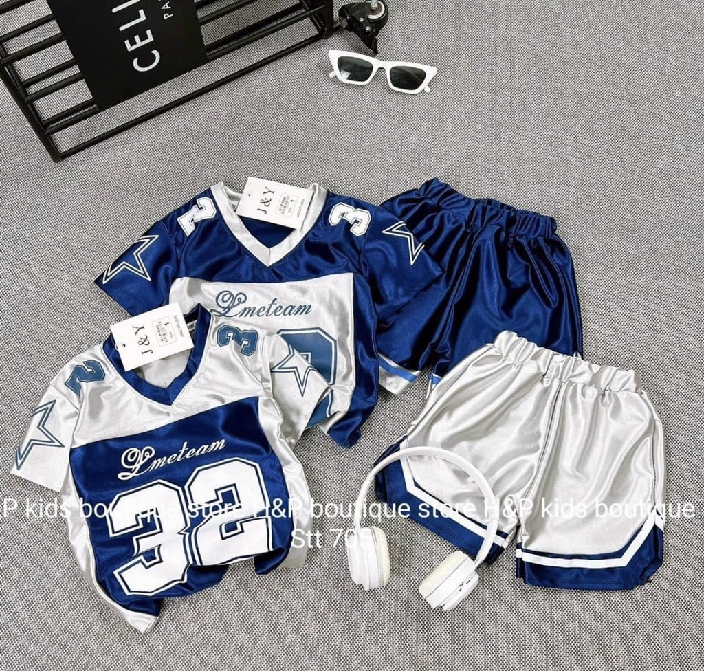 BỘ THỂ THAO 32 XANH GHI CHO BÉ TRAI SẴN (xả 49k)