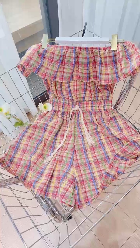 VÁY JUM KẺ BÈO NGỰC CHUN EO(xả 59k)