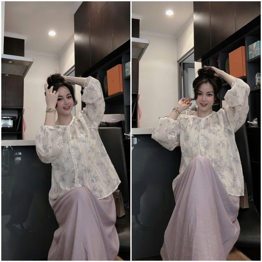 SET ÁO HOA CHÂN VÁY QC NỮ SẴN