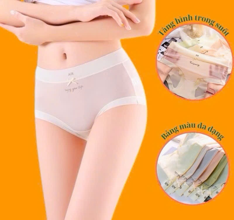 SET 10 QUẦN CHIP CHẤT LỤA BĂNG MỀM MỊN NỮ
