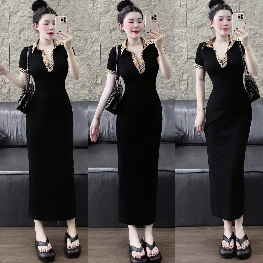 VÁY BODY CỔ KẺ BBR NỮ(XẢ 99k)