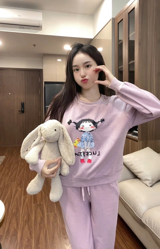 SET DÀI NỈ DƯ TÍM CÔ GÁI NỮ THU ĐÔNG