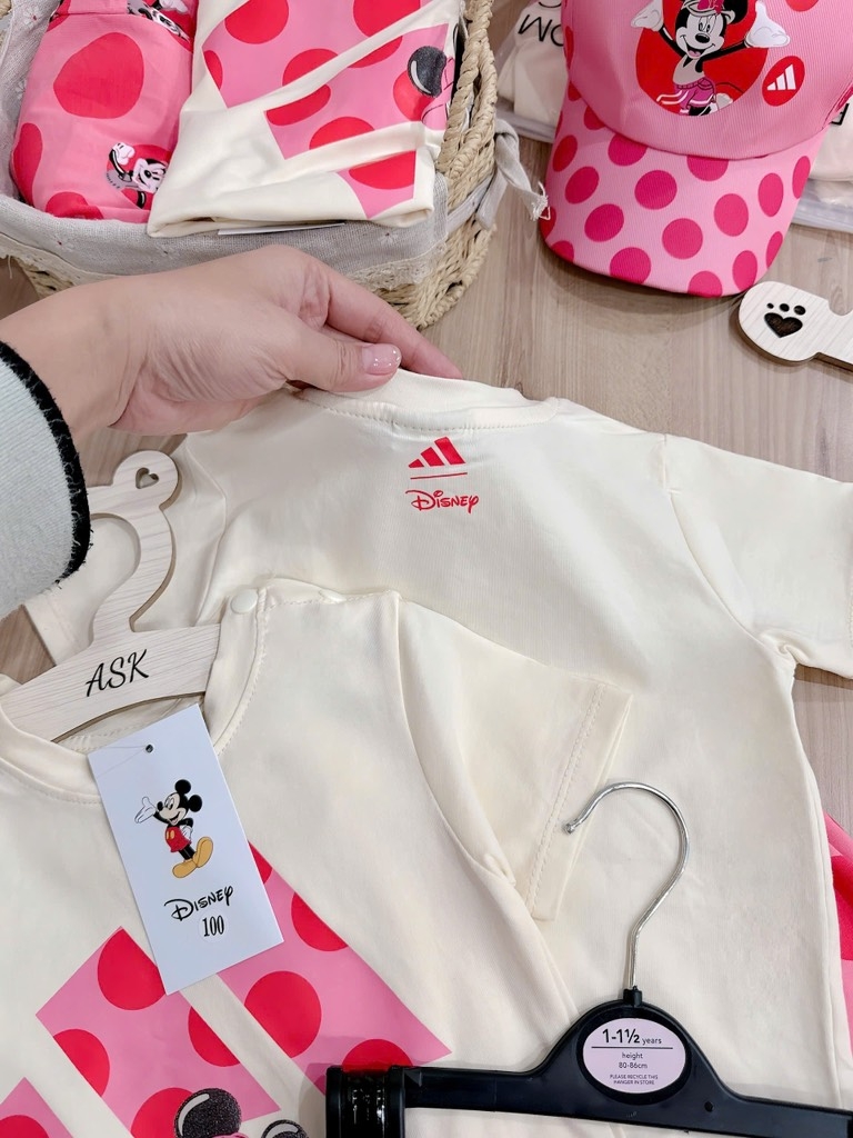 BỘ MK HỒNG CHẤM BI KÈM MŨ BÉ GÁI SẴN(XẢ 59k)