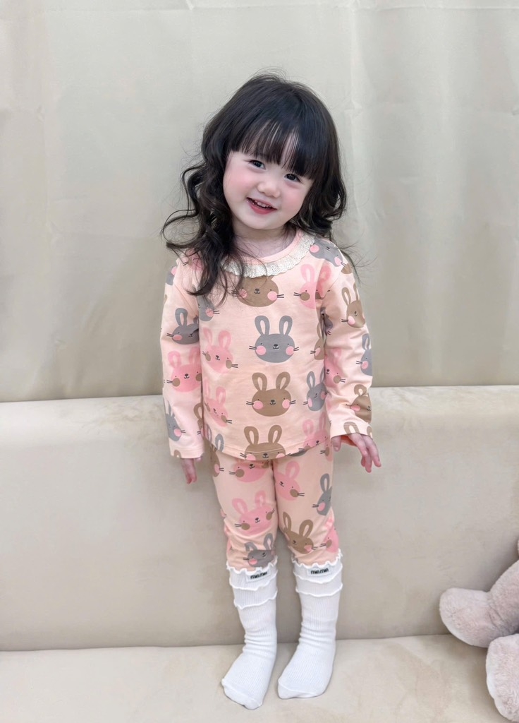 SET 2 BỘ DÀI THỎ HOA NHÍ TONE HÀN QUỐC BÉ GÁI