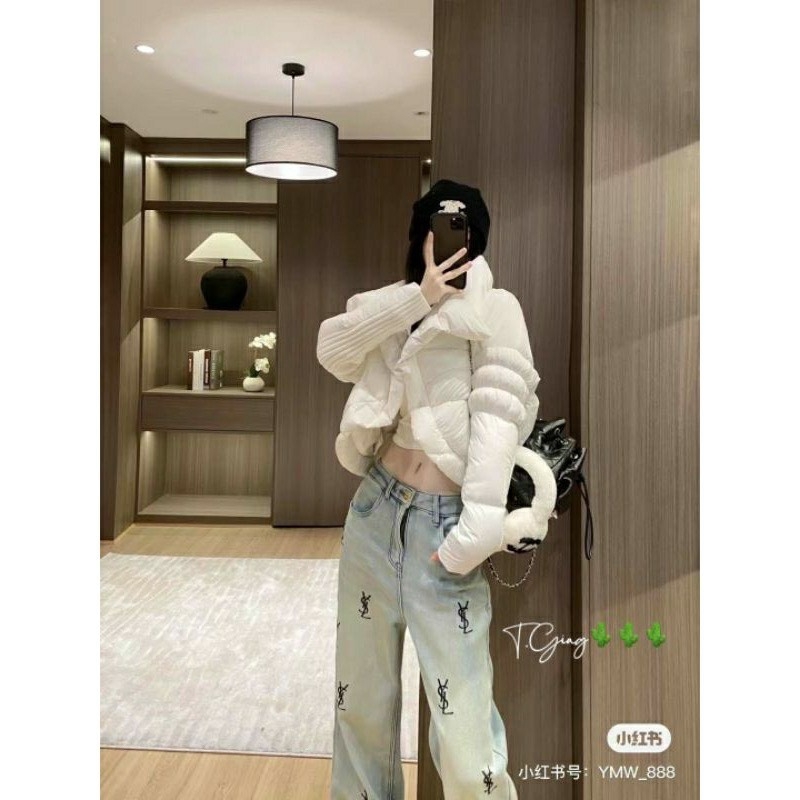 JEAN ỐNG SUÔNG THÊU YSL XANH(sale 85k)