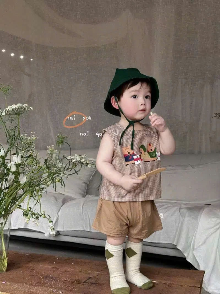 SET BỘ TONE NÂU CHO BÉ TRAI BÉ GÁI SẴN(XẢ 45k)