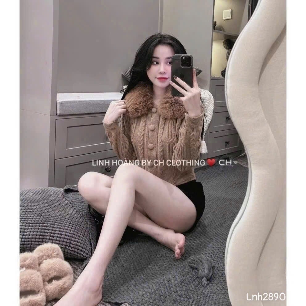 ÁO LEN QC CỔ LÔNG HOT HIT NỮ SẴN