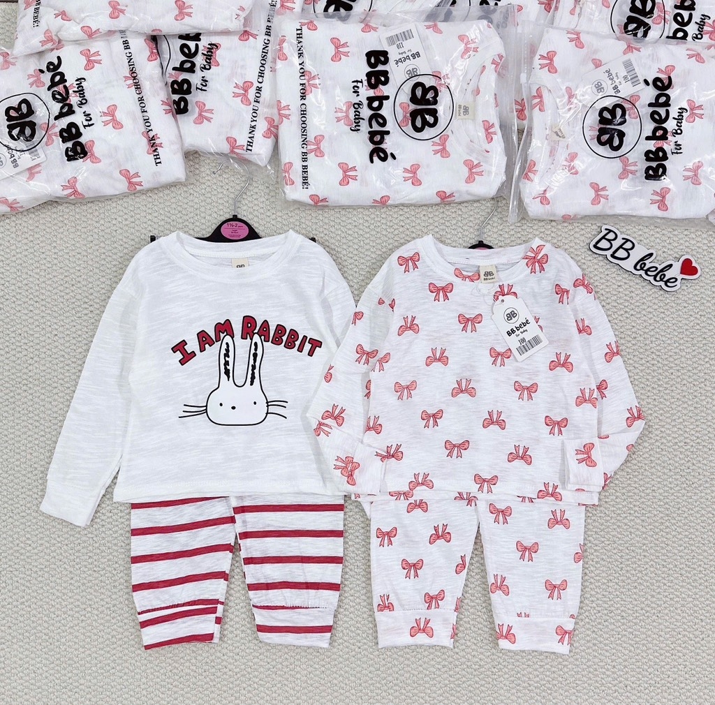 SET 2 BỘ DÀI XƯỚC NƠ THỎ BÉ GÁI(XẢ 85k)