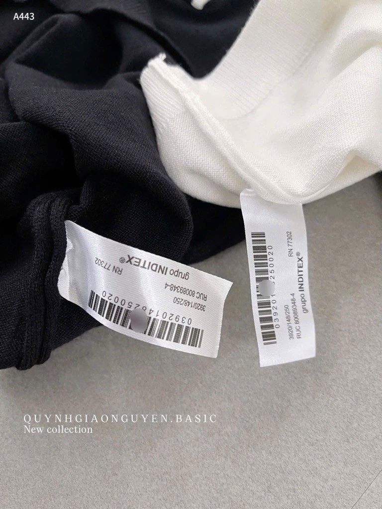 ÁO LEN DỆT XUẤT DƯ ĐEN TRẮNG NỮ