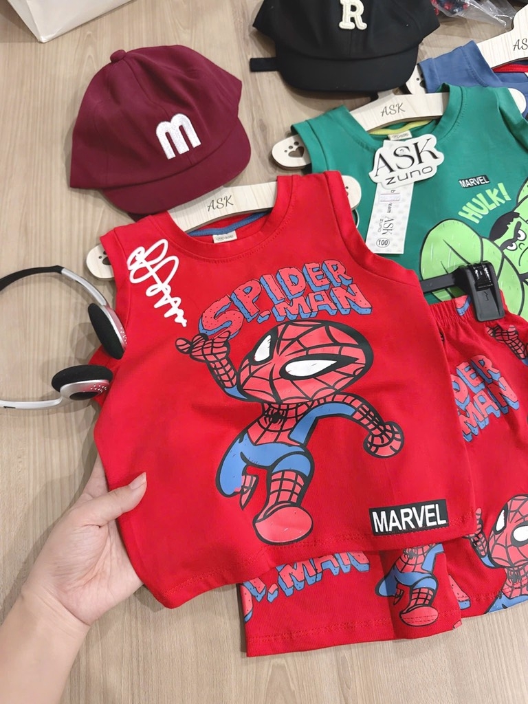 SET 3 BỘ NHỆN - CAPTION - HULK BÉ TRAI SẴN