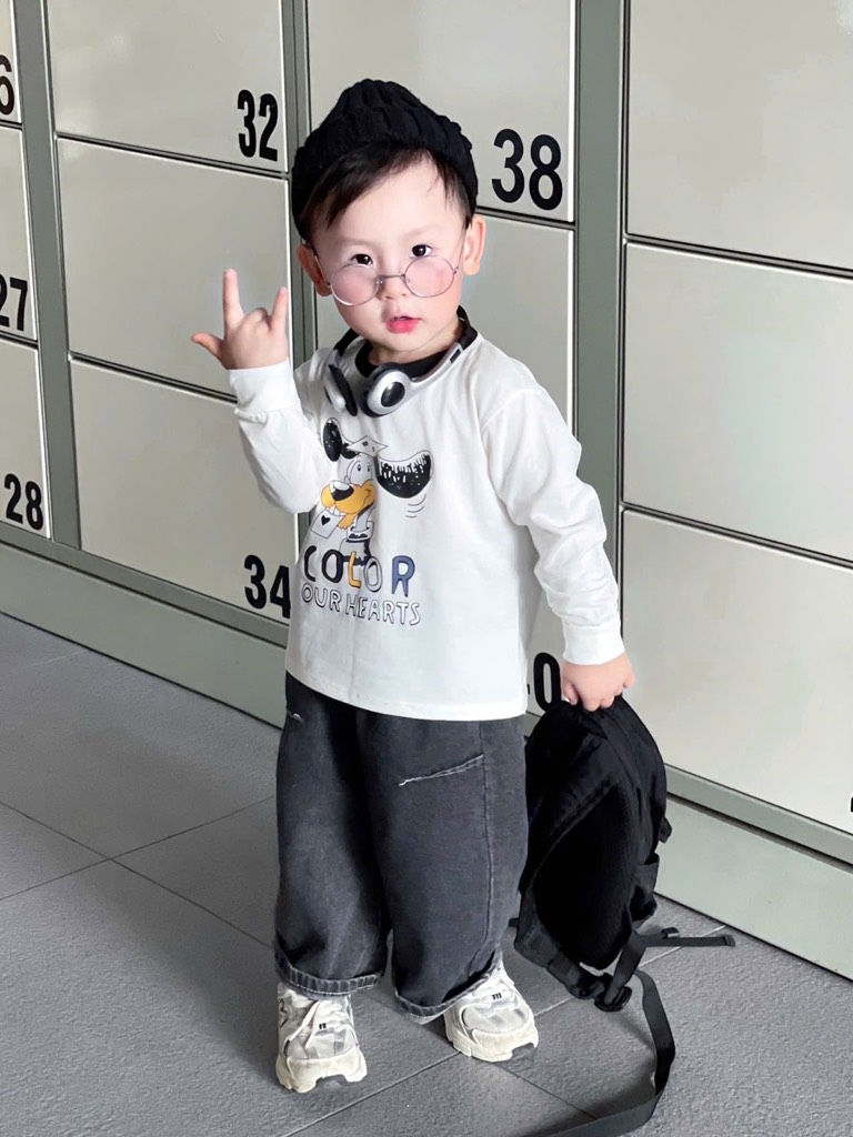 SET BỘ DÀI ÁO COTTON QUẦN BÒ BÉ TRAI SẴN(XẢ 65k)