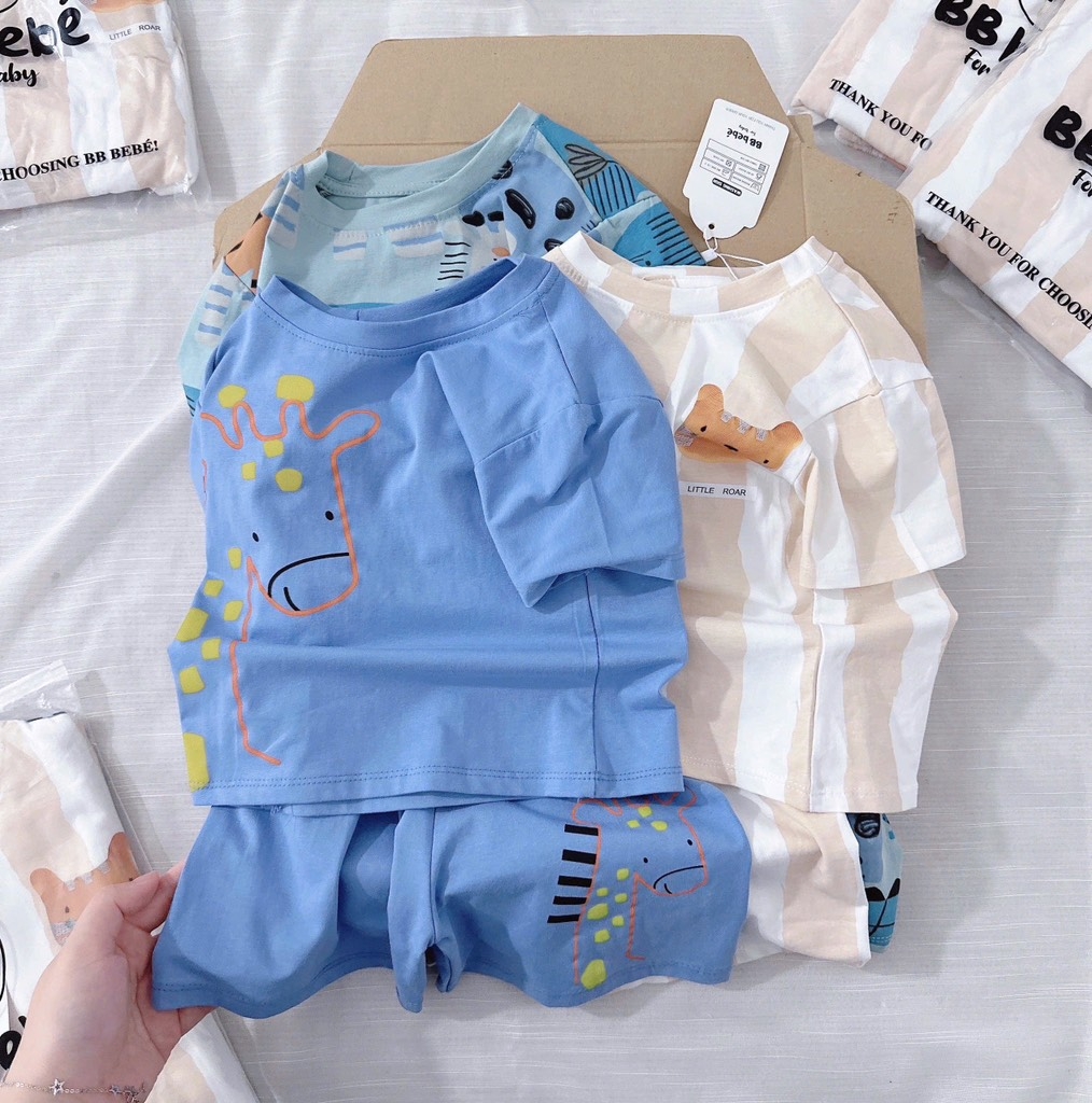 SET 3 BỘ THÚ RỪNG TONE BE XANH BÉ TRAI(XẢ 99k)