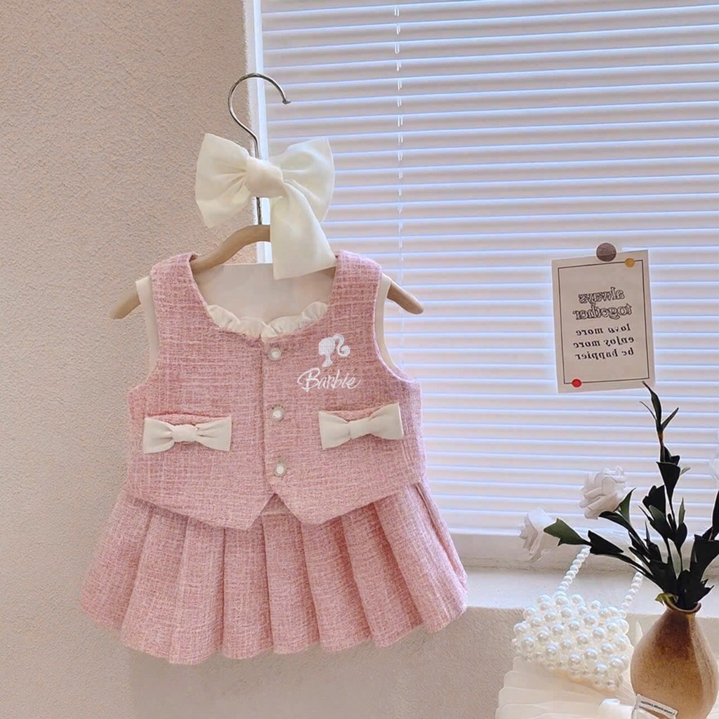 SET VÁY DẠ BARBIE TIỂU THƯ BÉ GÁI THU ĐÔNG
