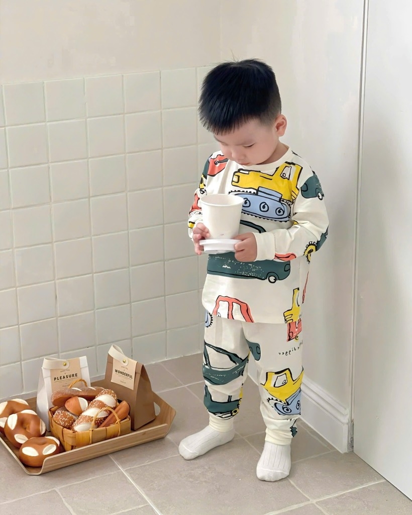 SET BỘ DÀI HOẠ TIẾT Ô TÔ MÁY XÚC BÉ TRAI