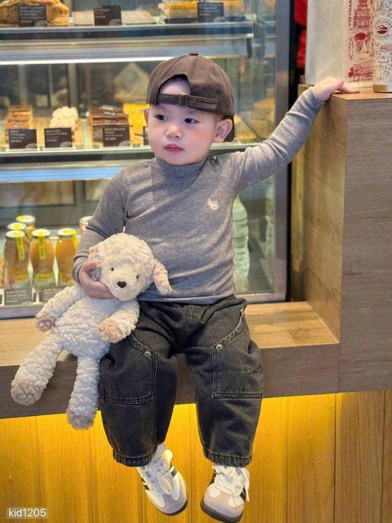 SET 3 ÁO VẢI THỎ HÀN DÀI TAY BÉ TRAI BÉ GÁI