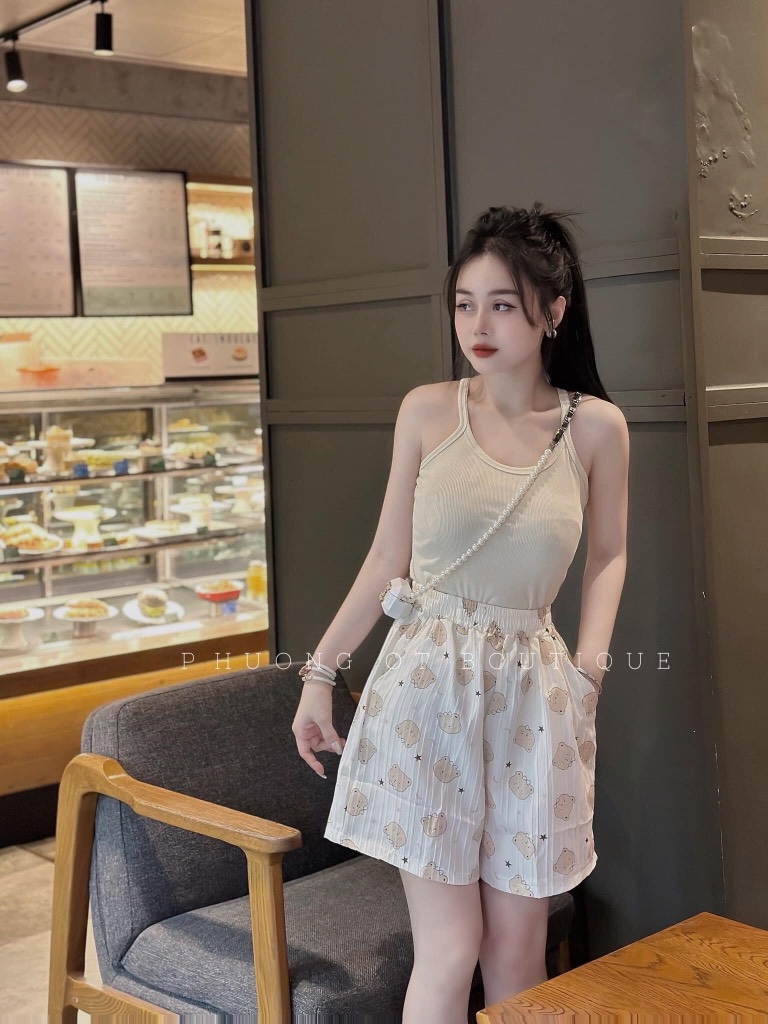 SET 3 QUẦN ĐÙI HOẠ TIẾT NỮ SẴN(SALE 85k)