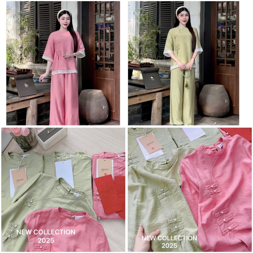 SET PHÁP PHỤC CỔ TÀU CÚC TẾT PHỐI NỮ SẴN