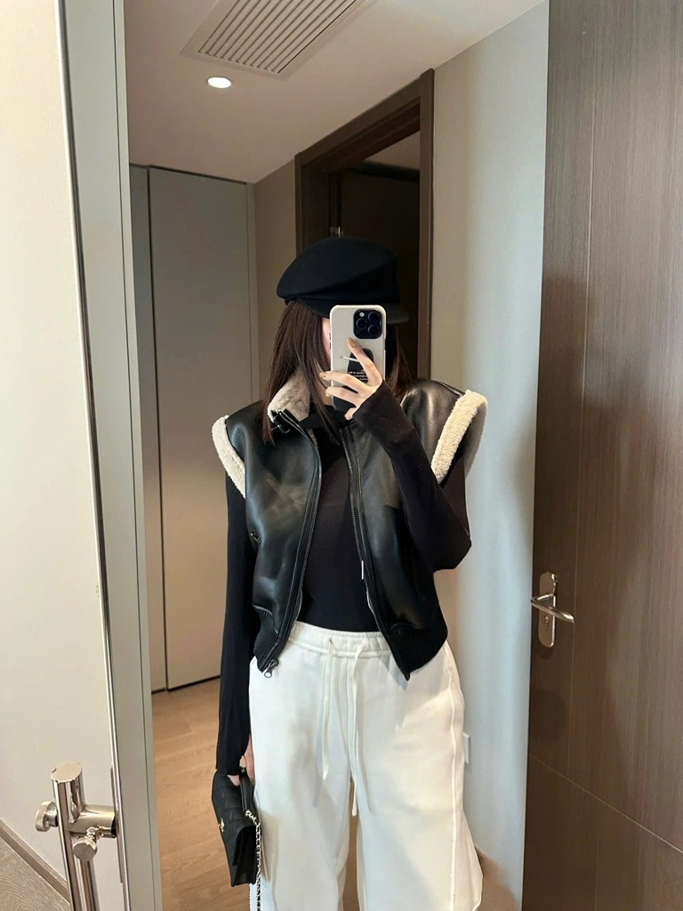 ÁO DA GHILE LÓT LÔNG NỮ THU ĐÔNG