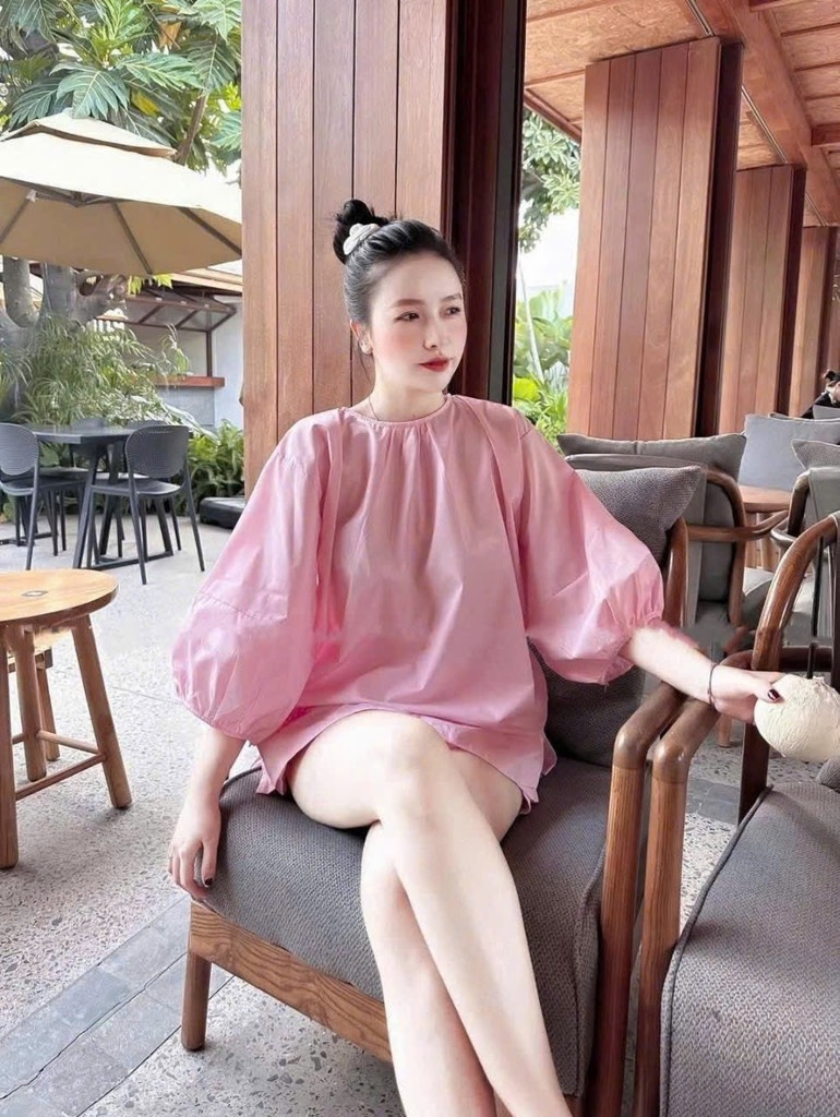 SET HỒNG TAY BỒNG QUẦN ĐÙI NỮ