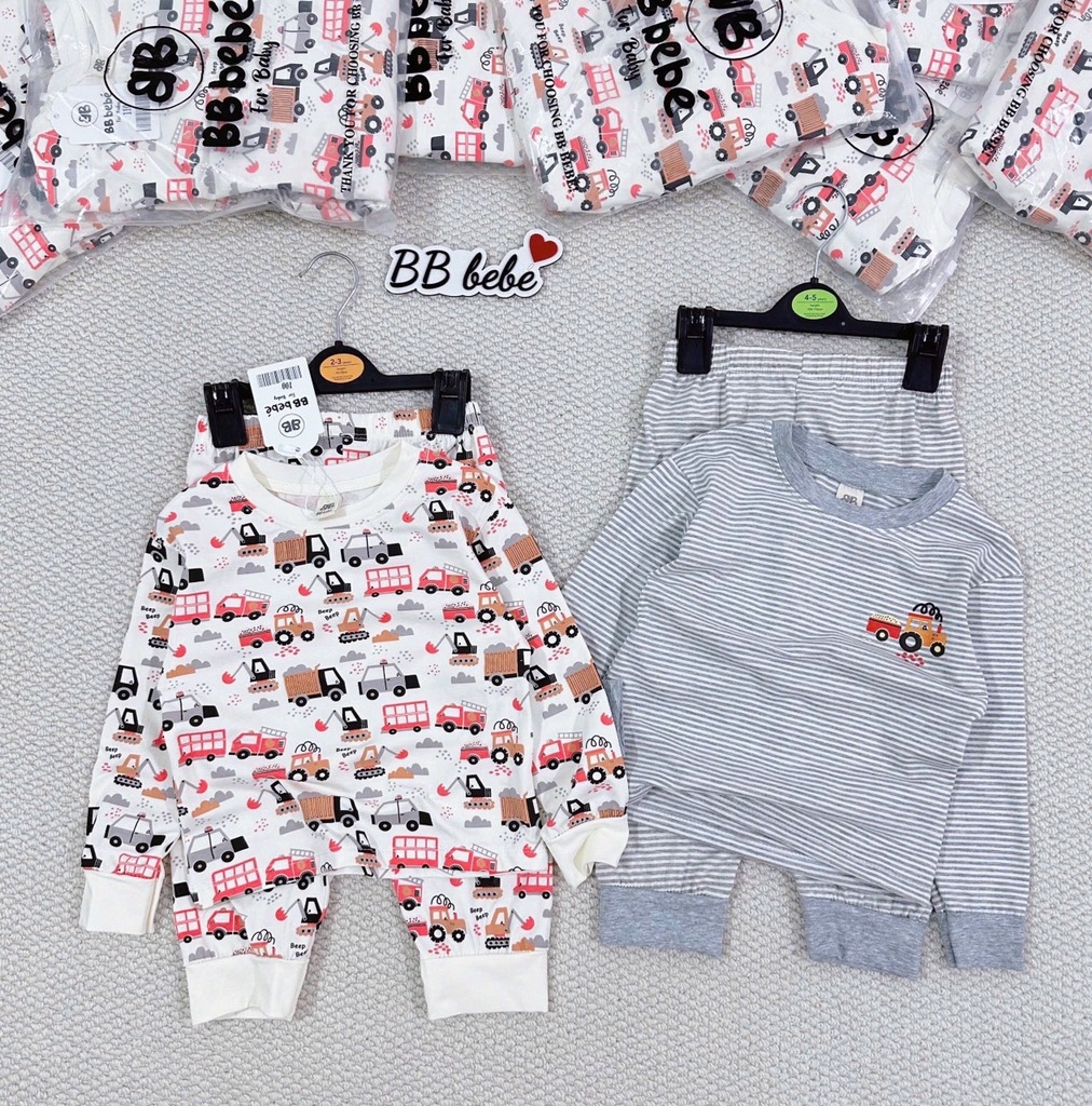 SET 2 BỘ DÀI OTO NHÍ MÀU ĐỎ KẺ GHI BÉ TRAI SẴN