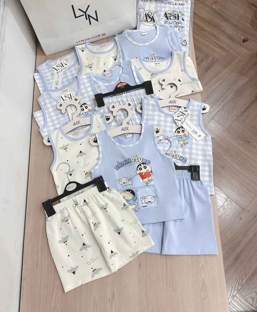 SET 3 BỘ BA LỖ TONE XANH BÉ TRAI (SALE 99k)