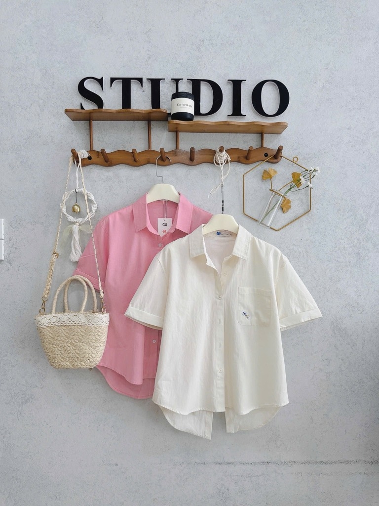 ÁO SƠ MI CÀI SAU 2 MÀU TÚI TRƯỚC NỮ (SALE 75k)