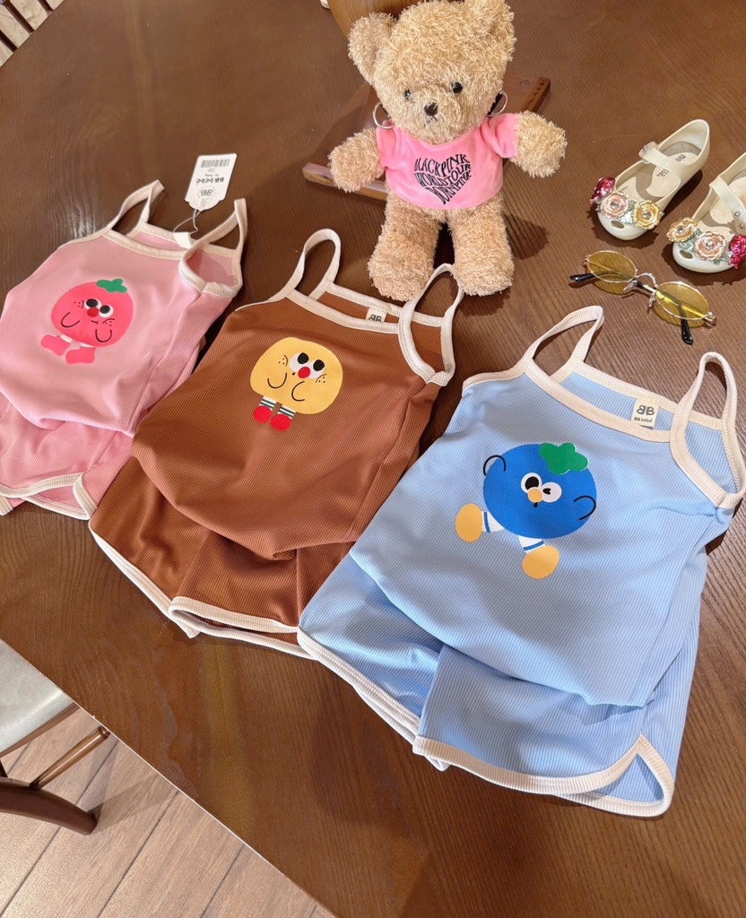 SET 3 BỘ 2 DÂY NÂU HỒNG XANH BÉ GÁI SẴN(XẢ 95k)