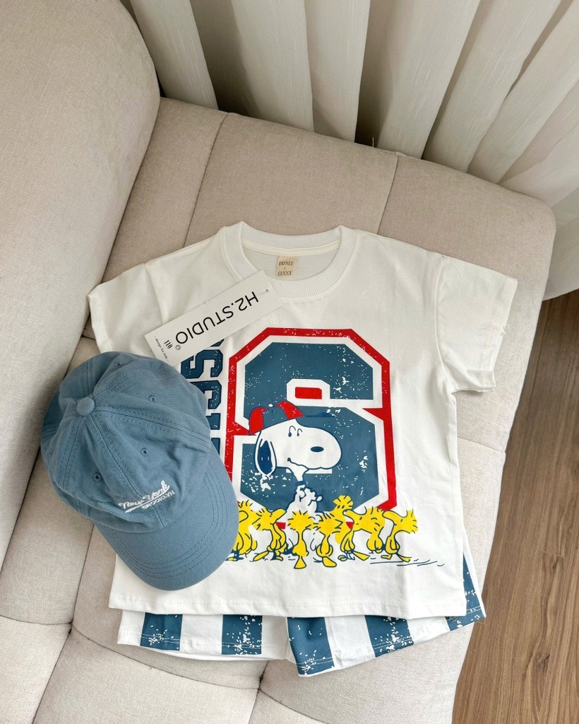 SET BỘ CHÚ CHÓ SNOOPY QUẦN ĐÙI KẺ BÉ TRAI