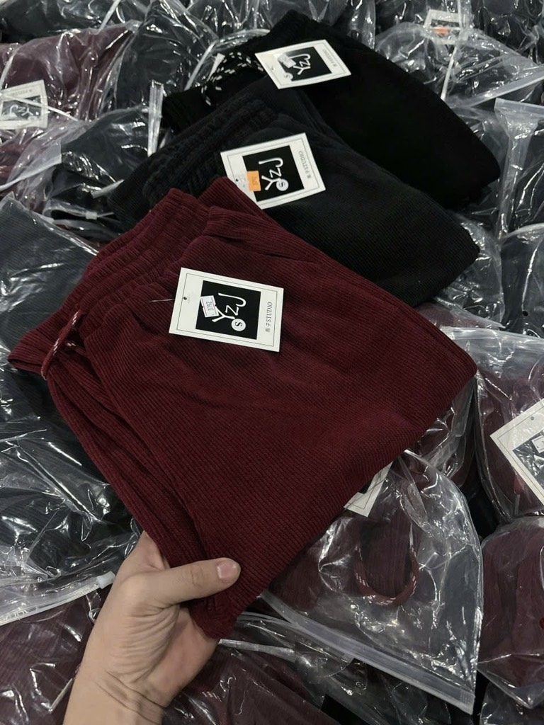 QUẦN NỈ NHUNG 3 MÀU NỮ THU ĐÔNG