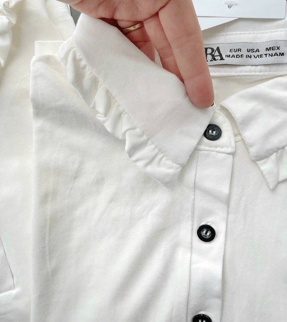 ÁO POLO CỔ ĐỨC TAY BỒNG NỮ